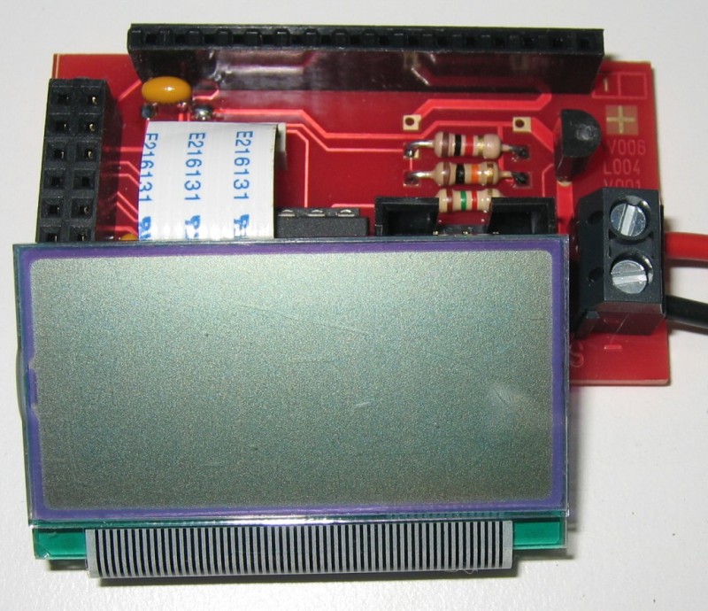Bestckte LCD-Magnetbake mit 8x2 LCD